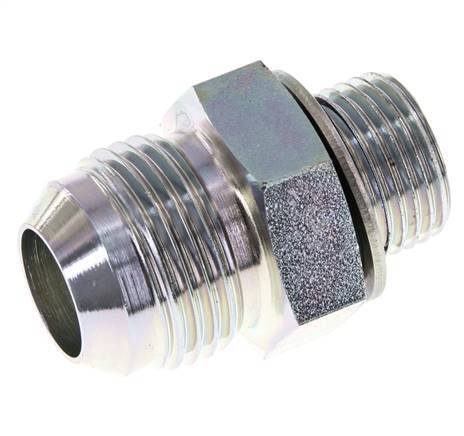 JIC Double Nipple G1/2'' x UN 1-1/16''-12 Steel NBR 210bar (2950.5psi)