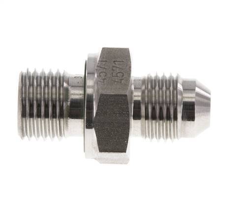 JIC Double Nipple G1/4'' x UNF 1/2''-20 Stainless Steel FKM 275bar (3863.75psi)