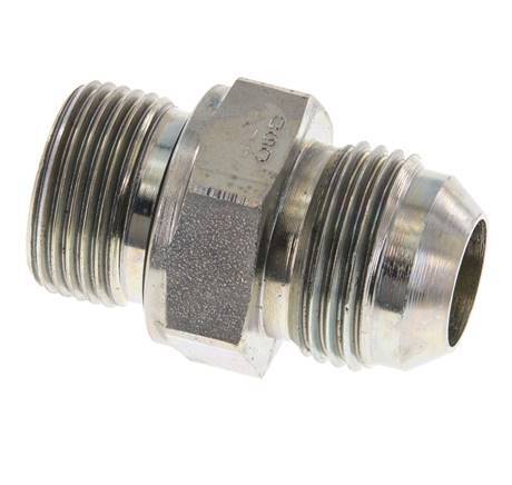 JIC Double Nipple G3/4'' x UN 1-1/16''-12 Steel NBR 210bar (2950.5psi)
