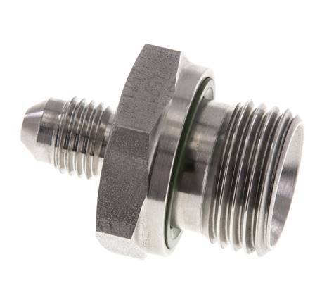 JIC Double Nipple G1/2'' x UNF 7/16''-20 Stainless Steel FKM 310bar (4355.5psi)