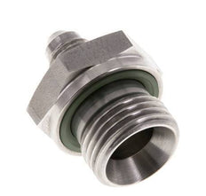 JIC Double Nipple G1/2'' x UNF 7/16''-20 Stainless Steel FKM 310bar (4355.5psi)