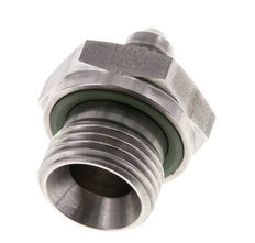 JIC Double Nipple G1/2'' x UNF 7/16''-20 Stainless Steel FKM 310bar (4355.5psi)