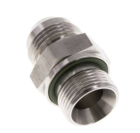 JIC Double Nipple G3/4'' x UN 1-1/16''-12 Stainless Steel FKM 210bar (2950.5psi)