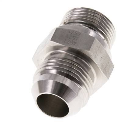 JIC Double Nipple G3/4'' x UN 1-1/16''-12 Stainless Steel FKM 210bar (2950.5psi)