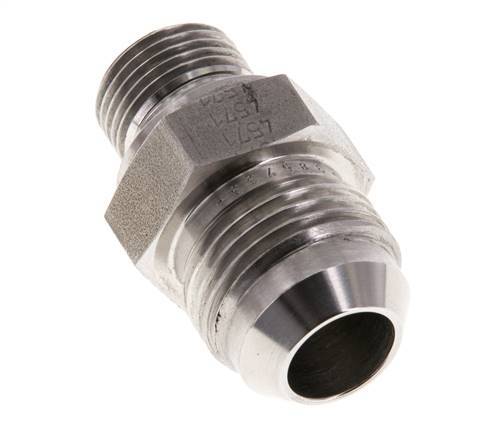 JIC Double Nipple G3/8'' x UNF 7/8''-14 Stainless Steel FKM 210bar (2950.5psi)