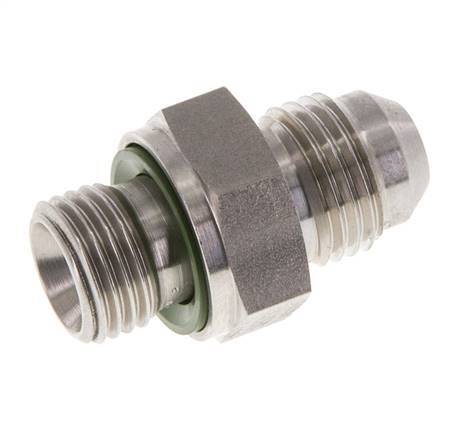 JIC Double Nipple G1/4'' x UNF 9/16''-18 Stainless Steel FKM 275bar (3863.75psi)