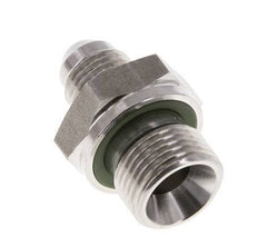 JIC Double Nipple G3/8'' x UNF 1/2''-20 Stainless Steel FKM 275bar (3863.75psi)