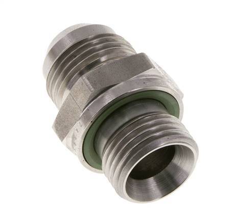 JIC Double Nipple G1/2'' x UNF 7/8''-14 Stainless Steel FKM 210bar (2950.5psi)