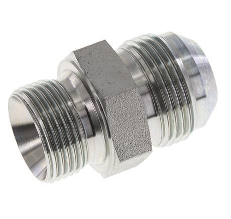 JIC Double Nipple G3/4'' x UN 1-3/16''-12 Steel NBR 170bar (2388.5psi)