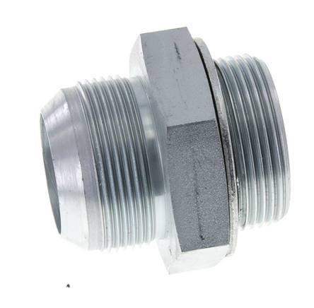 JIC Double Nipple G1 1/2'' x UN 1-7/8''-12 Steel NBR 105bar (1475.25psi)