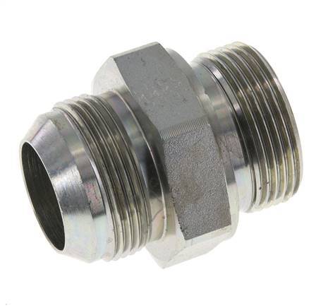JIC Double Nipple G1 1/4'' x UN 1-5/8''-12 Steel NBR 140bar (1967.0psi)