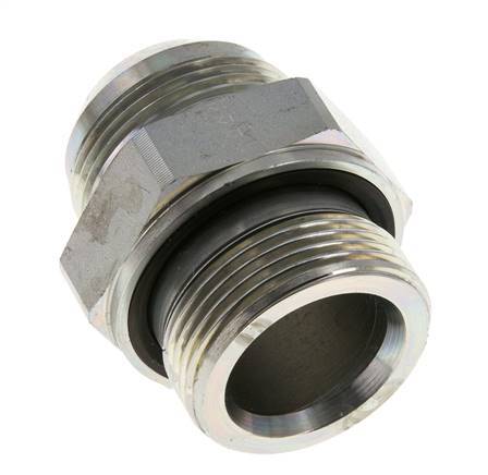 JIC Double Nipple G1 1/4'' x UN 1-5/8''-12 Steel NBR 140bar (1967.0psi)