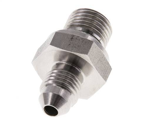JIC Double Nipple G1/4'' x UNF 7/16''-20 Stainless Steel FKM 310bar (4355.5psi)