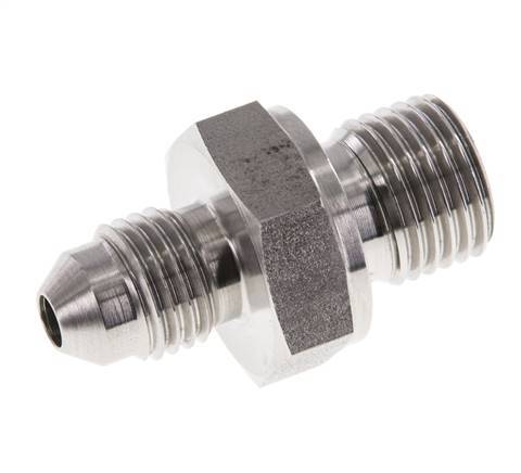JIC Double Nipple G1/4'' x UNF 7/16''-20 Stainless Steel FKM 310bar (4355.5psi)