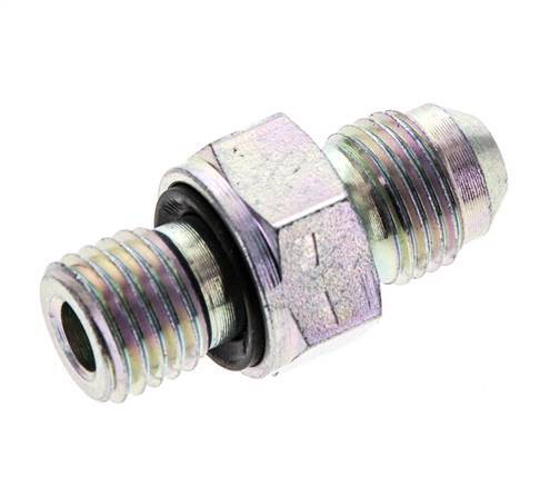 JIC Double Nipple M12 X 1.5 x UNF 1/2''-20 Steel NBR 275bar (3863.75psi)