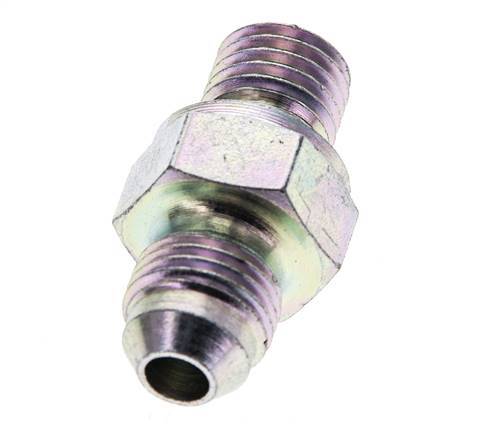JIC Double Nipple M12 X 1.5 x UNF 1/2''-20 Steel NBR 275bar (3863.75psi)
