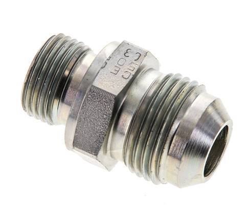 JIC Double Nipple M18 X 1.5 x UNF 7/8''-14 Steel NBR 210bar (2950.5psi)