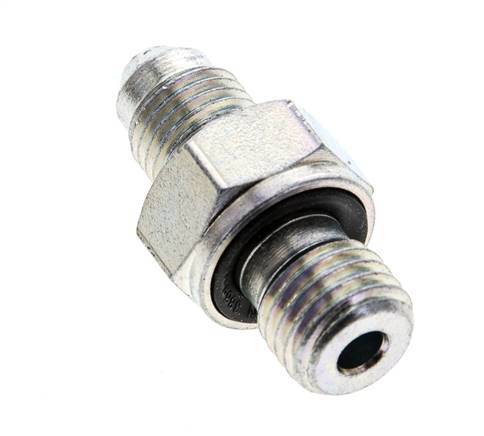 JIC Double Nipple M12 X 1.5 x UNF 7/16''-20 Steel NBR 310bar (4355.5psi)