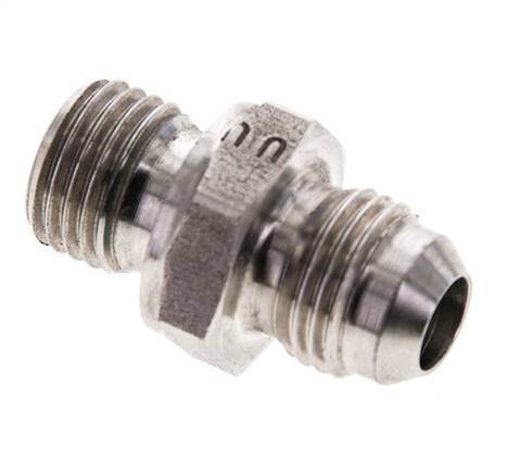 JIC Double Nipple M14 X 1.5 x UNF 9/16''-18 Stainless Steel FKM 275bar (3863.75psi)