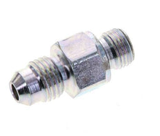 JIC Double Nipple M10 X 1 x UNF 7/16''-20 Steel NBR 310bar (4355.5psi)