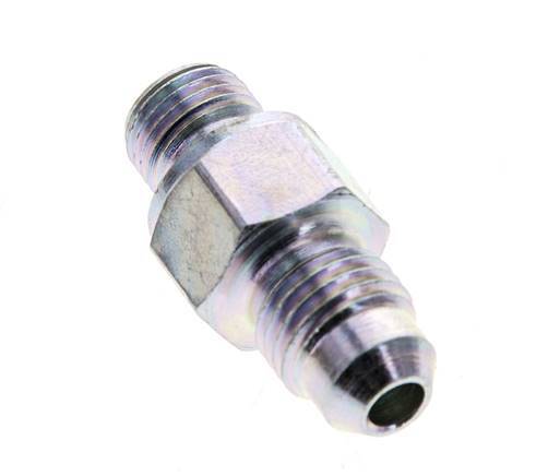 JIC Double Nipple M10 X 1 x UNF 7/16''-20 Steel NBR 310bar (4355.5psi)