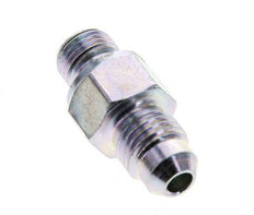 JIC Double Nipple M10 X 1 x UNF 7/16''-20 Steel NBR 310bar (4355.5psi)