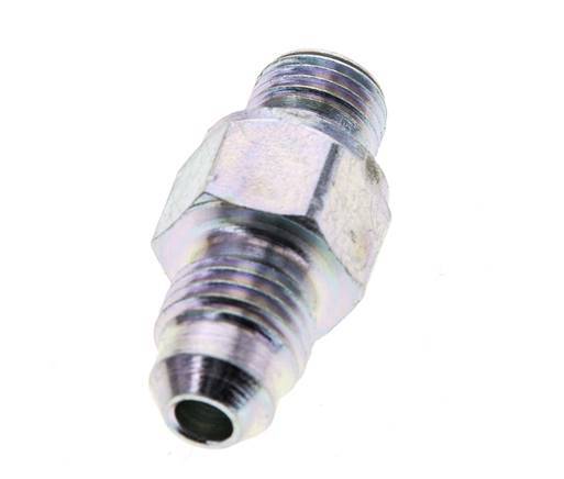 JIC Double Nipple M10 X 1 x UNF 7/16''-20 Steel NBR 310bar (4355.5psi)