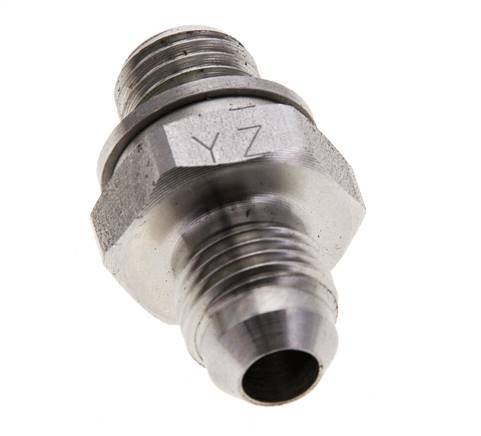 JIC Double Nipple M12 X 1.5 x UNF 1/2''-20 Stainless Steel FKM 275bar (3863.75psi)