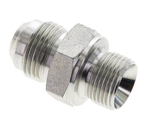 JIC Double Nipple M20 X 1.5 x UNF 7/8''-14 Steel NBR 210bar (2950.5psi)