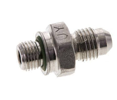 JIC Double Nipple M10 X 1 x UNF 7/16''-20 Stainless Steel FKM 310bar (4355.5psi)