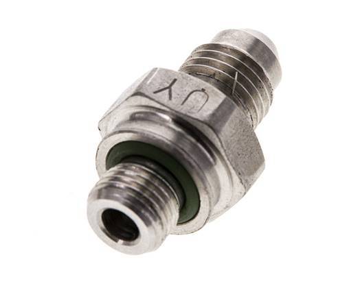 JIC Double Nipple M10 X 1 x UNF 7/16''-20 Stainless Steel FKM 310bar (4355.5psi)