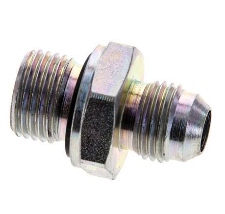 JIC Double Nipple M16 X 1.5 x UNF 9/16''-18 Steel NBR 275bar (3863.75psi)