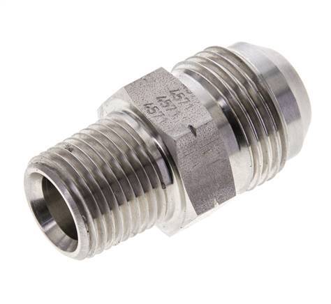 JIC Double Nipple UN 1-1/16''-12 x 1/2'' NPT Stainless Steel 210bar (2950.5psi)