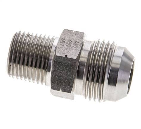JIC Double Nipple UN 1-1/16''-12 x 1/2'' NPT Stainless Steel 210bar (2950.5psi)