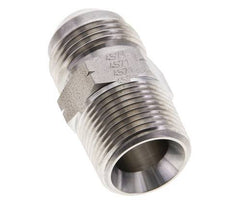 JIC Double Nipple UN 1-1/16''-12 x 3/4'' NPT Stainless Steel 170bar (2388.5psi)