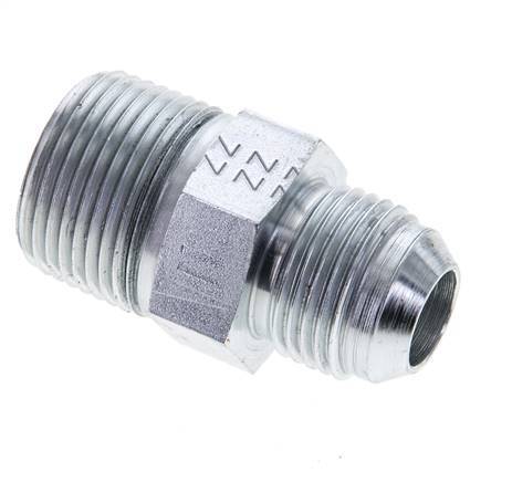 JIC Double Nipple UNF 7/8''-14 x 3/4'' NPT Steel 170bar (2388.5psi)