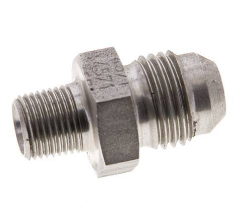 JIC Double Nipple UNF 9/16''-18 x 1/8'' NPT Stainless Steel 275bar (3863.75psi)