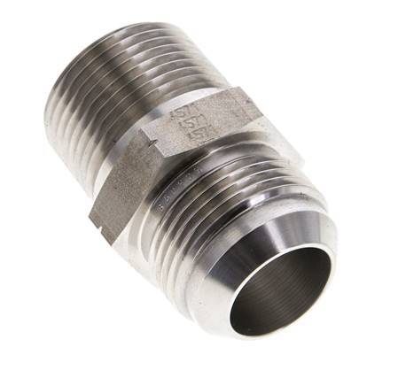 JIC Double Nipple UN 1-5/16''-12 x 1'' NPT Stainless Steel 140bar (1967.0psi)