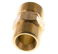Double Nipple G3/4'' Male x Male Left Hand Brass 16bar (224.8psi) 27mm Hex
