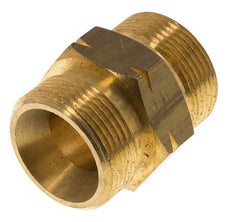 Double Nipple G1 1/4'' Male x Male Left Hand Brass 16bar (224.8psi) 46mm Hex