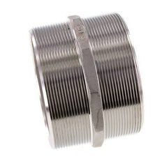Double Nipple G4'' Stainless Steel Flat Seal 16bar (224.8psi) 117mm Hex