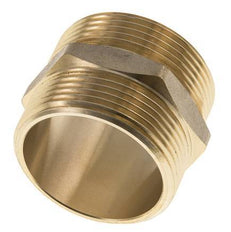 Double Nipple G1 1/2'' Brass Flat Seal 16bar (224.8psi) 48mm Hex