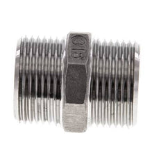 Double Nipple G3/4'' Stainless Steel Flat Seal 16bar (224.8psi) 29mm Hex