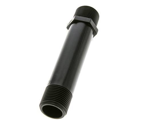 Threaded Pipe G1'' Polypropylene (pp) 10bar (140.5psi) FDA 36mm Hex