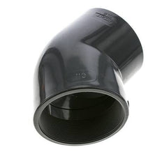 45deg Angled Fitting Rp4'' Female PVC-U 16bar (224.8psi) EN 1452-3