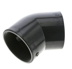 45deg Angled Fitting Rp4'' Female PVC-U 16bar (224.8psi) EN 1452-3