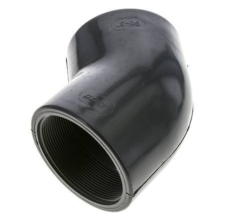 45deg Angled Fitting Rp3'' Female PVC-U 16bar (224.8psi) EN 1452-3