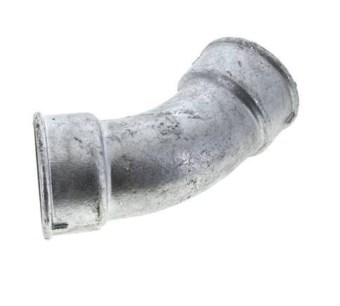 45deg Angled Fitting Rp2 1/2'' Female Cast Iron 25bar (351.25psi)