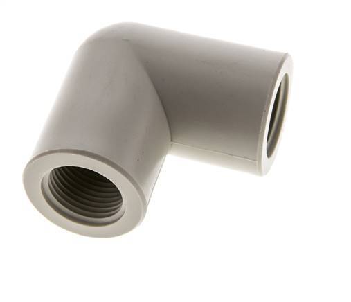 90deg Angled Fitting G3/8'' Female Polypropylene (pp) 10bar (140.5psi) FDA