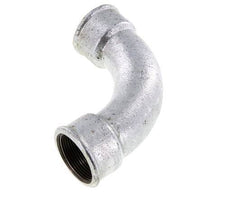 90deg Angled Fitting Rp1 1/2'' Female Long Cast Iron 25bar (351.25psi)